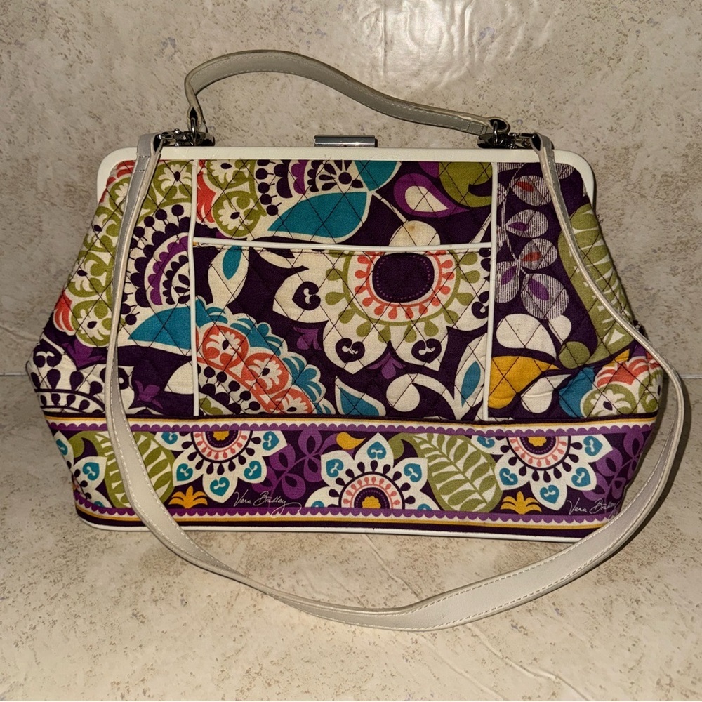 Vera Bradley Barbara Frame Bag in Plum Crazy (Retired)